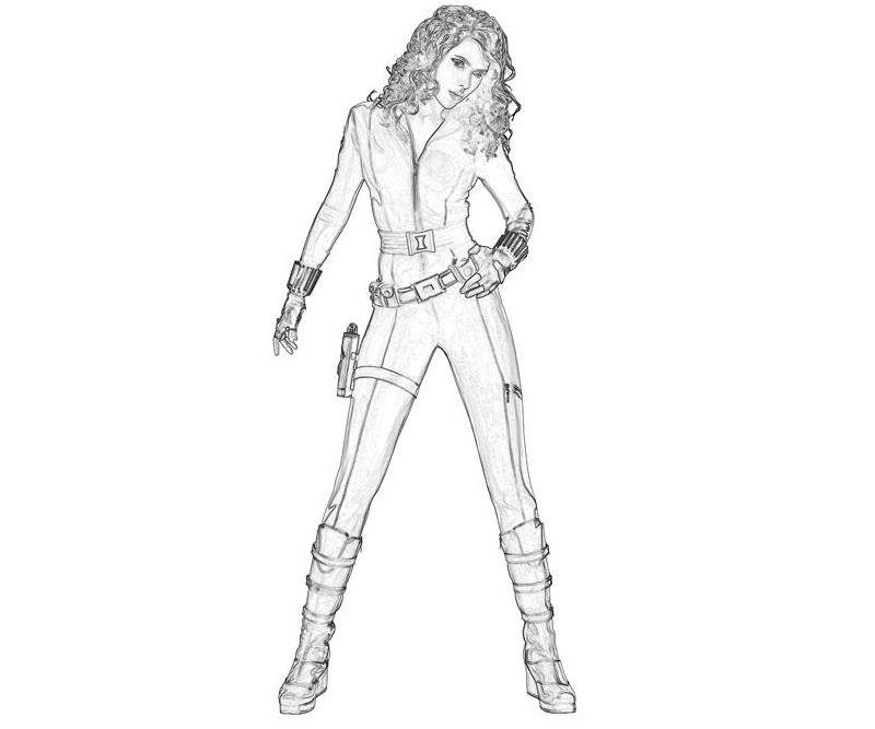 Marvel Black Widow Coloring Game Marvel Black Widow