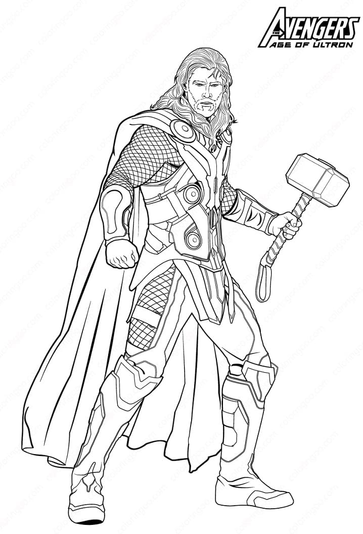 Marvel Thor Coloring Game Marvel Thor