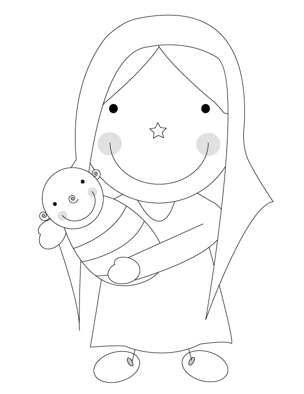 Mary Holding Baby Jesus