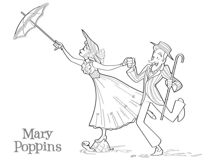 Disney Mary Poppins Coloring Play Free Coloring Game Online 