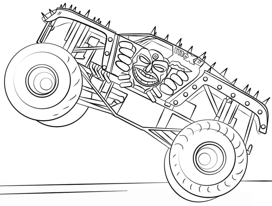 Max D Monster Truck Coloring Game Max D Monster Truck