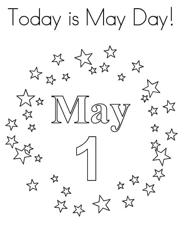May Day 6 Coloring Game May Day 6