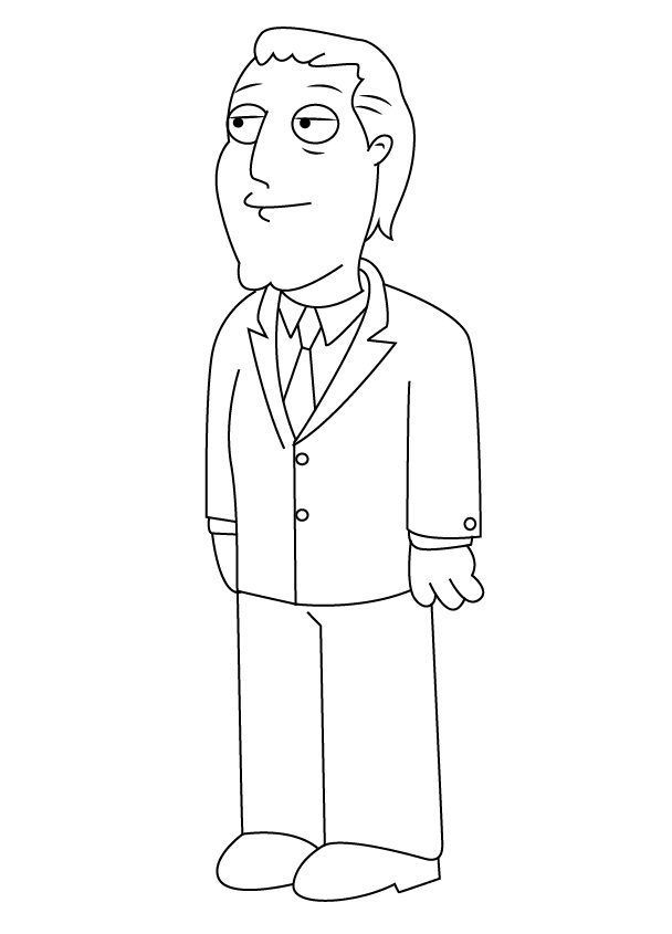 Mayor Adam West Family Guy Coloring Game Mayor Adam West Family Guy
