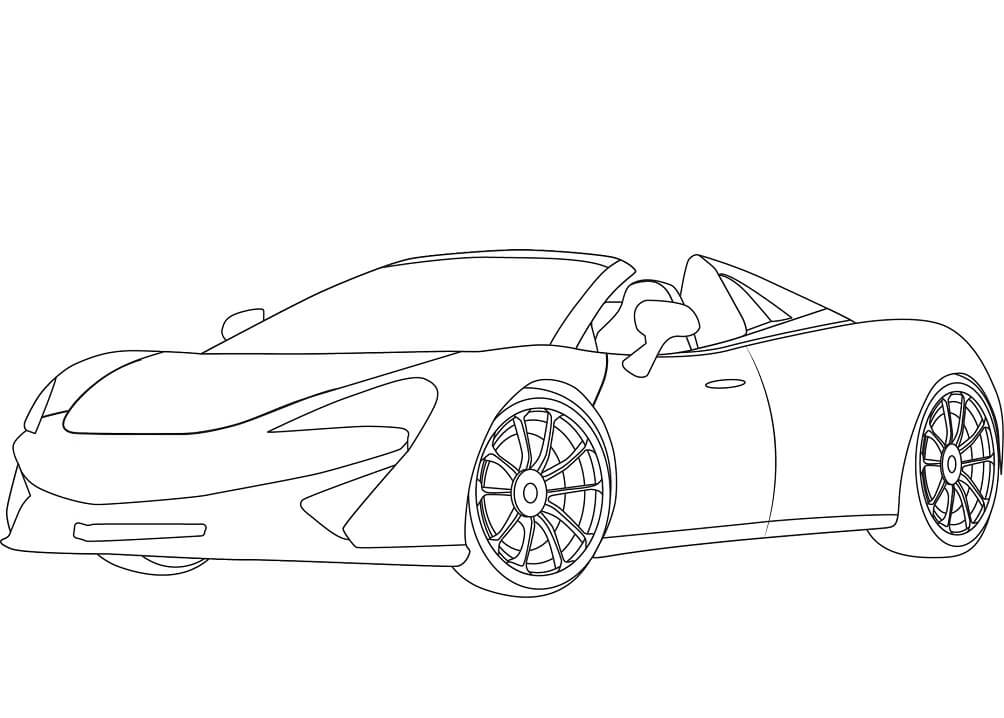 McLaren 570S Coloring - Play Free Coloring Game Online