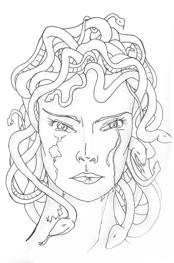 Medusa's Face Coloring Game Medusa's Face