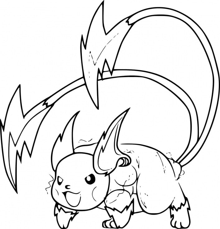 Mega Raichu Coloring Game Mega Raichu