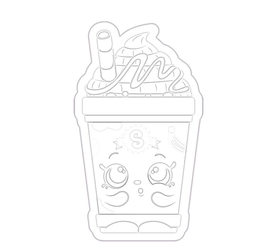Melba Milkshake Shopkin Coloring Game Melba Milkshake Shopkin