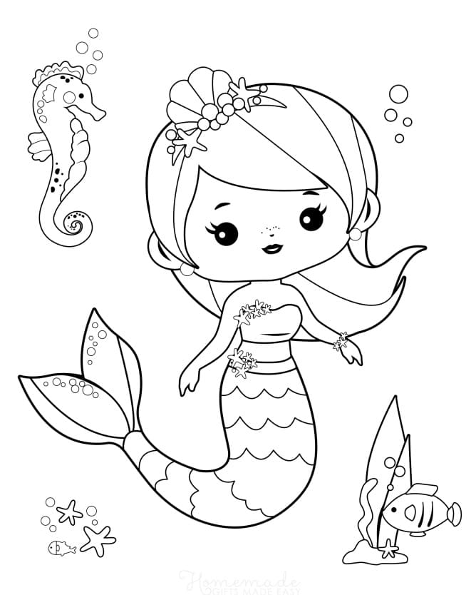 Mermaid and Seahorse