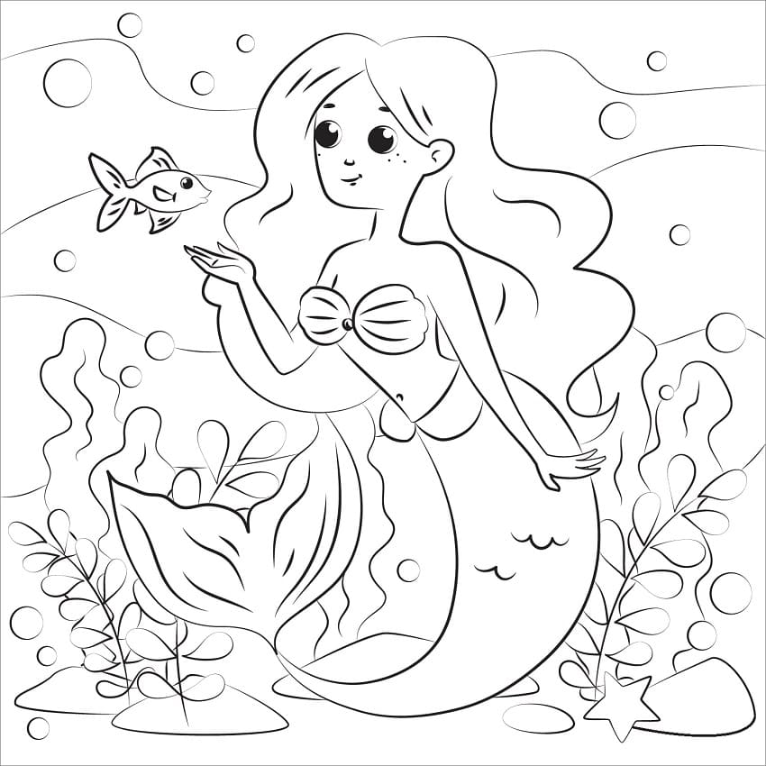 Mermaid with Fish