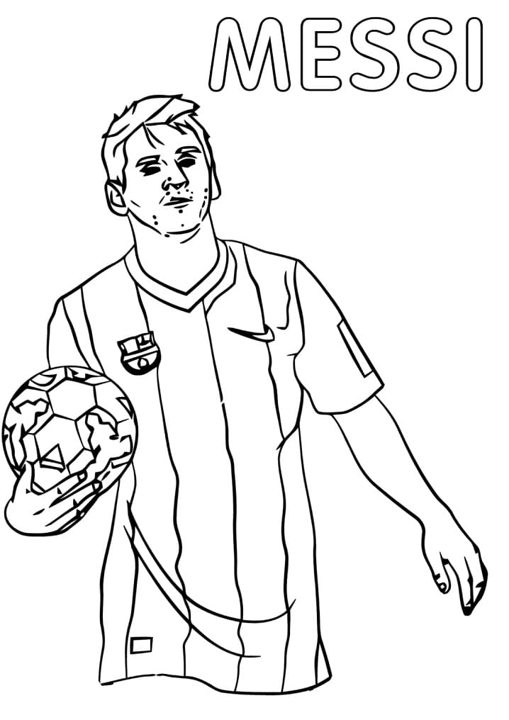 Messi 1 Coloring Game Messi 1