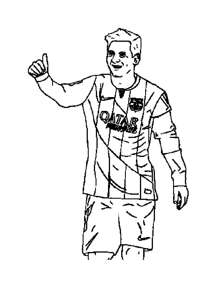 Messi Football Player Coloring Game Messi Football Player