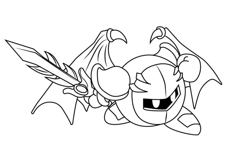 Meta Knight Coloring Games - ColoringGames.Net