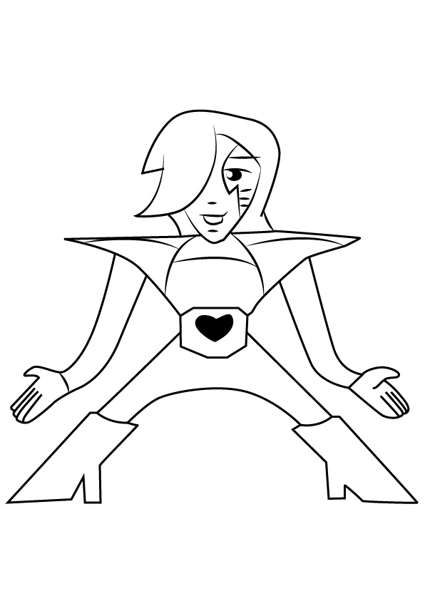 Mettaton EX coloring page Coloring Game Mettaton EX coloring page