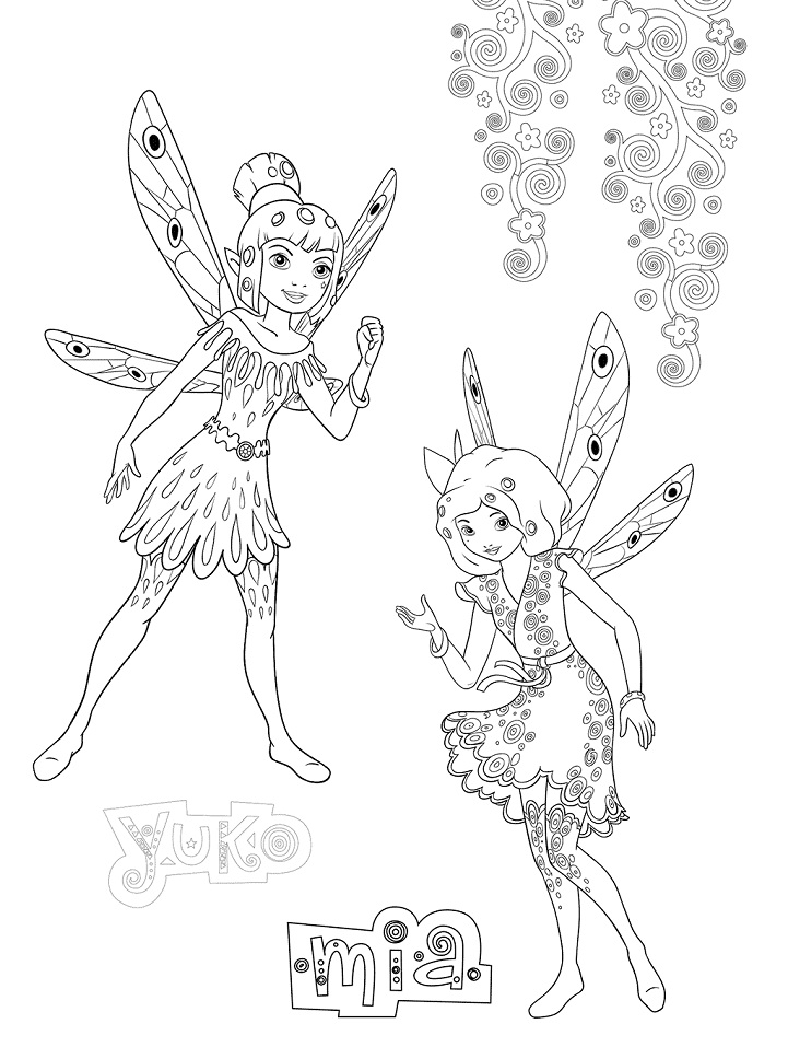 Mia and Yuko from Mia and Me