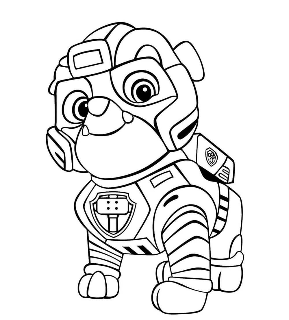 Mighty Rubble Coloring Game Mighty Rubble