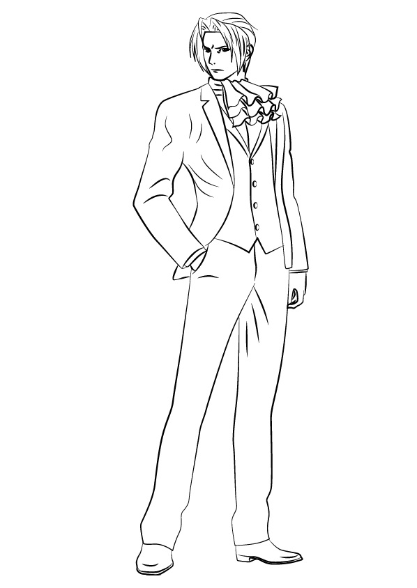 Miles Edgeworth from Ace Attorney