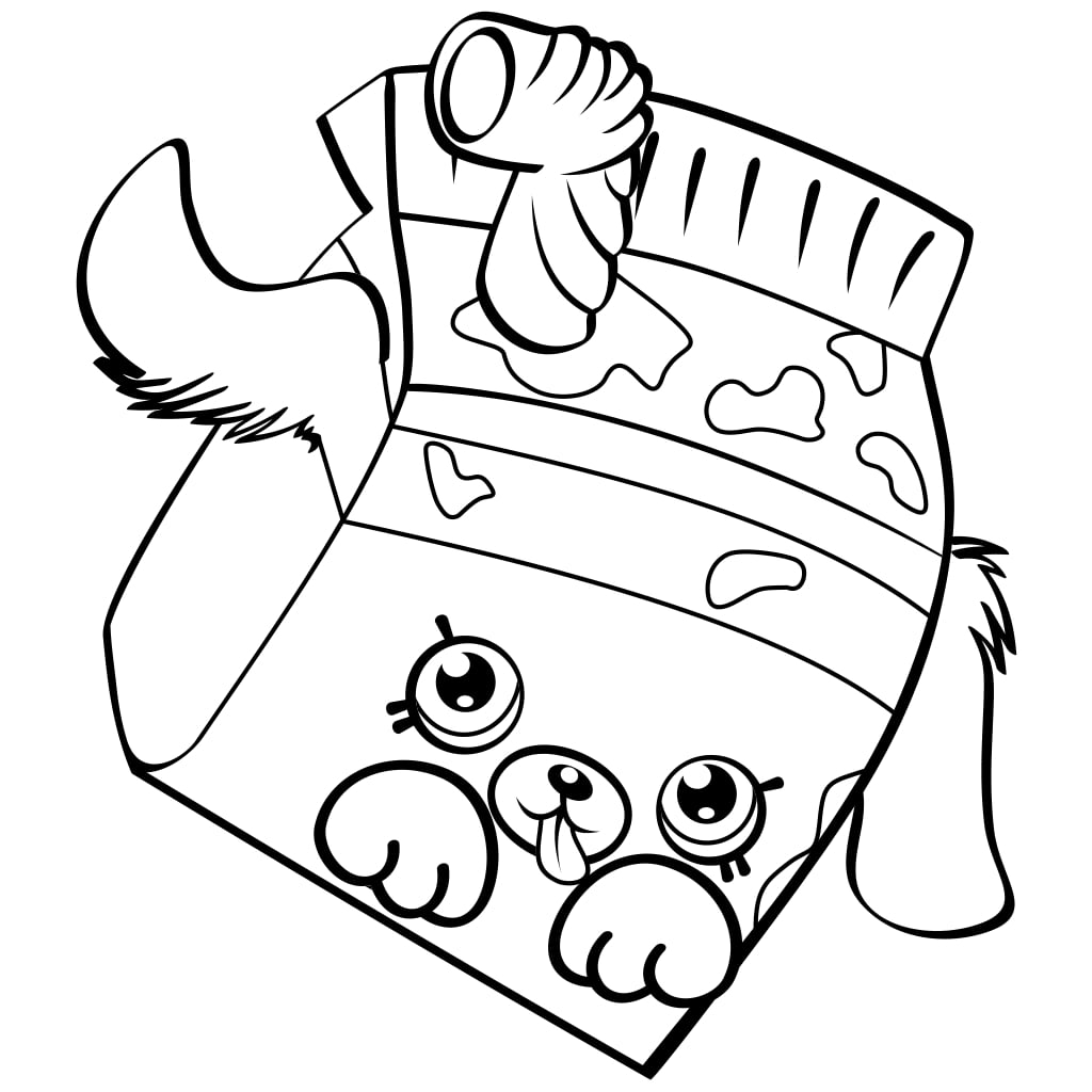 Milk Bud Shopkin Coloring Game Milk Bud Shopkin