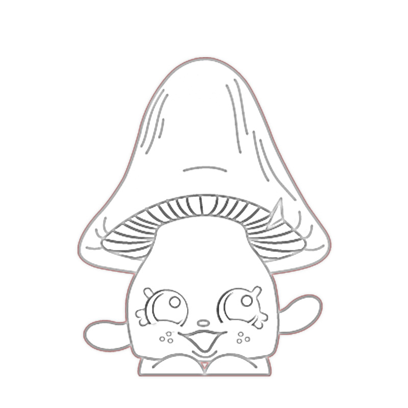 Milly Mushroom Shopkin Coloring Game Milly Mushroom Shopkin