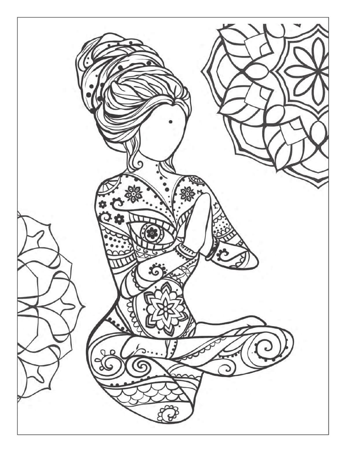 Mindfulness Yoga Meditation Coloring Game Mindfulness Yoga Meditation