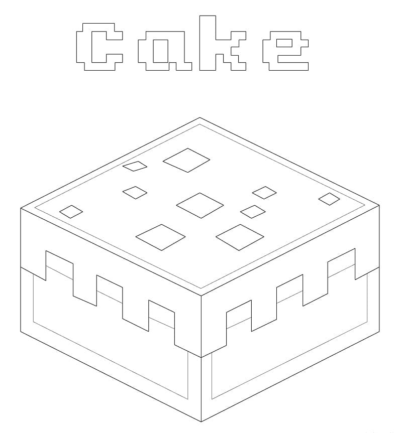 Minecraft Cake