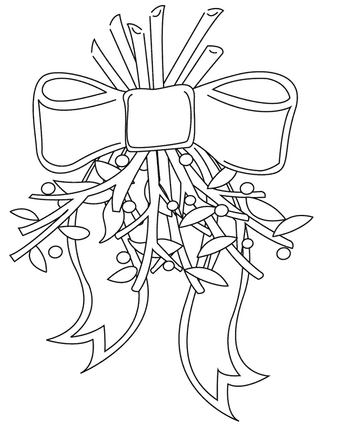 Mistletoe 1 Coloring - Play Free Coloring Game Online