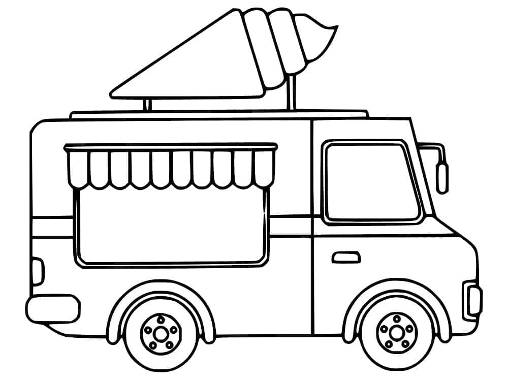 Modern Ice Cream Truck Coloring Game Modern Ice Cream Truck