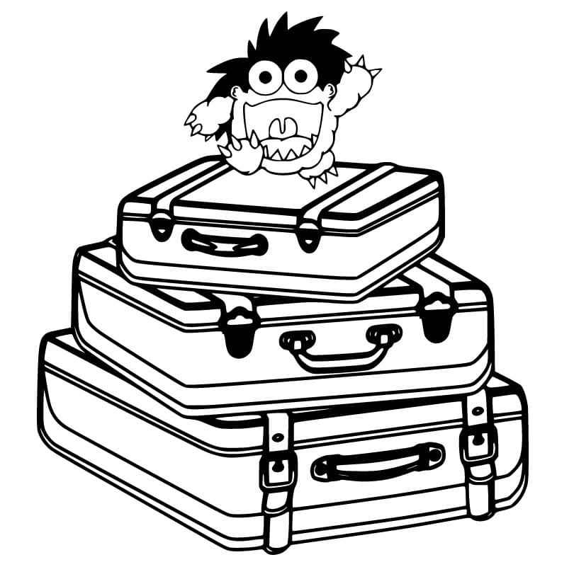 Moe on the Suitcases Coloring Game Moe on the Suitcases
