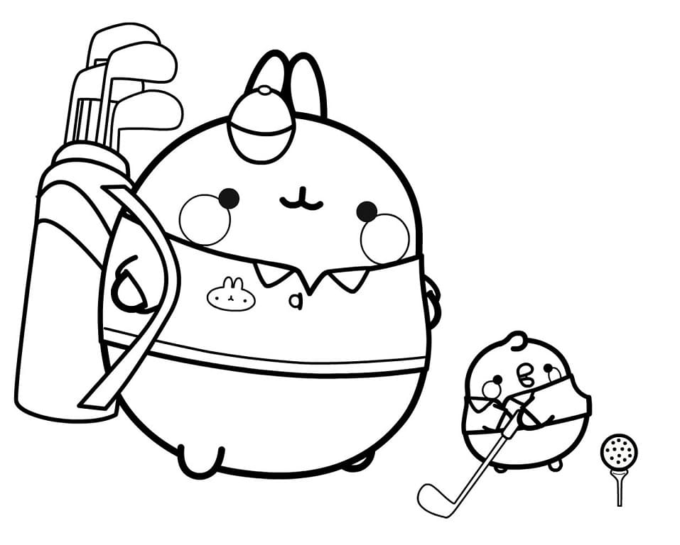 Molang Playing Golf