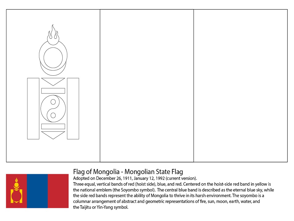 Mongolia Flag