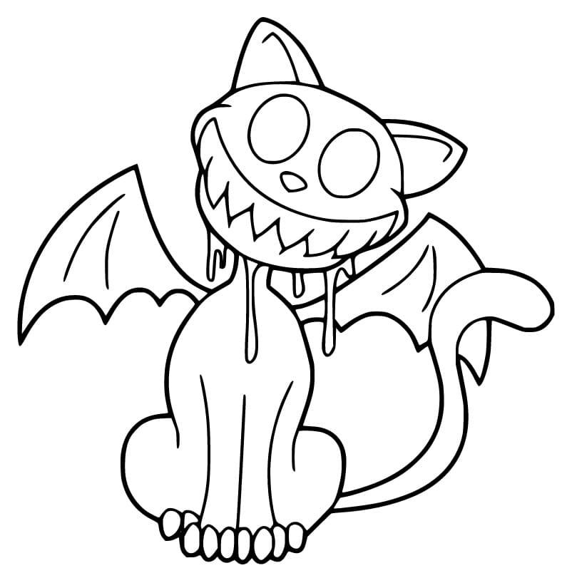 Monster Cat Coloring Game Monster Cat