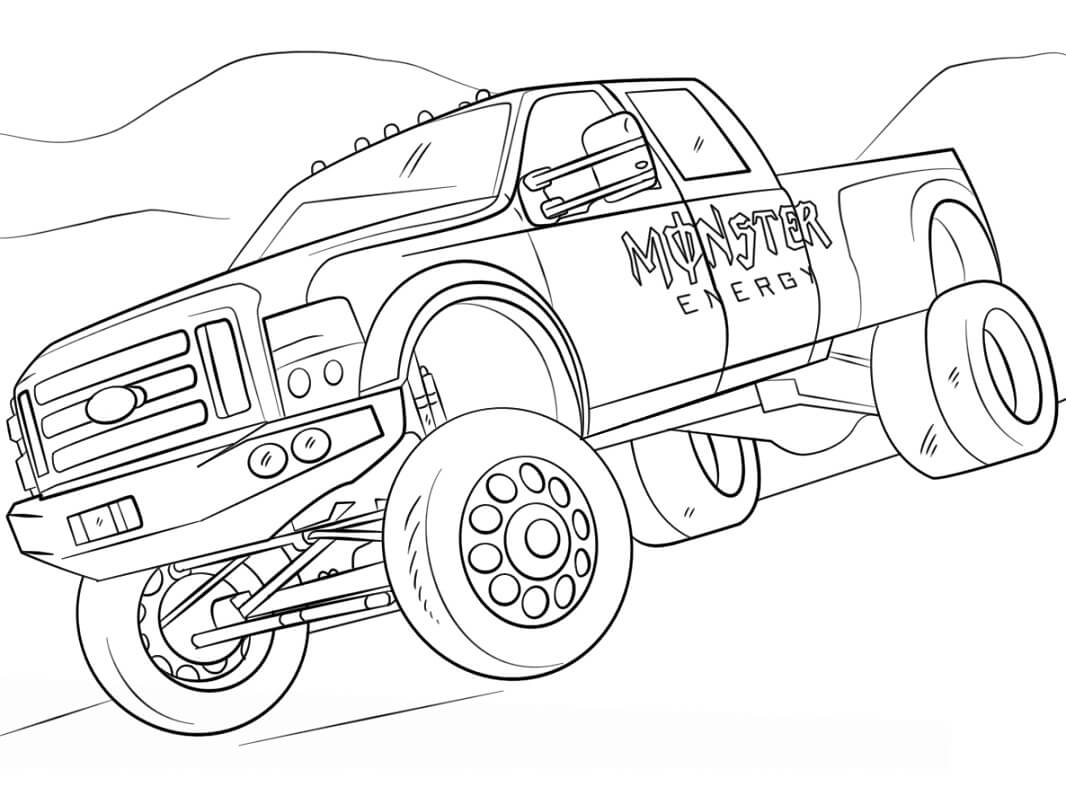 Monster Energy Monster Truck Coloring Game Monster Energy Monster Truck