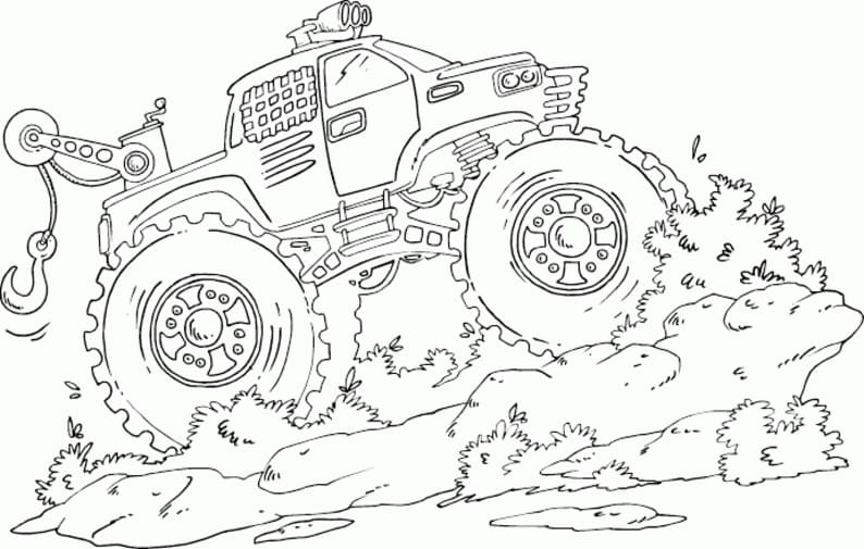 Monster Truck 11 Coloring Game Monster Truck 11