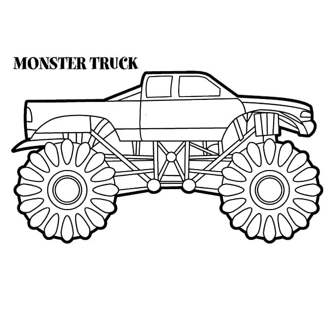 Monster Truck 12 Coloring Game Monster Truck 12
