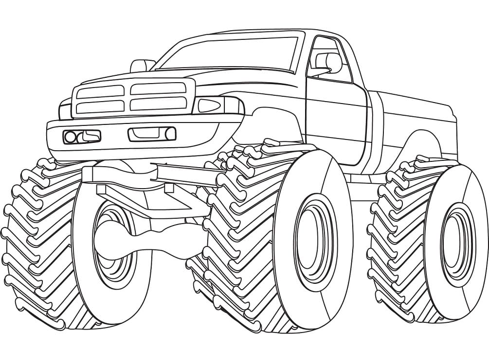 Monster Truck 4 Coloring Game Monster Truck 4