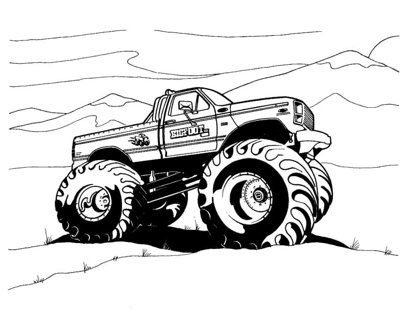 Monster Truck Bigfoot Coloring Game Monster Truck Bigfoot