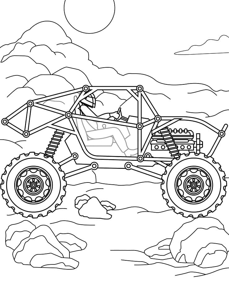 Monster Truck Drive Coloring Game Monster Truck Drive