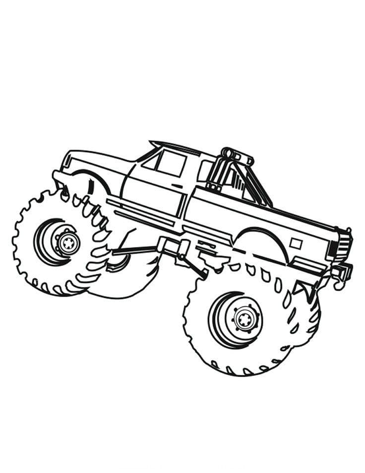 Monster Truck Jump Coloring Game Monster Truck Jump