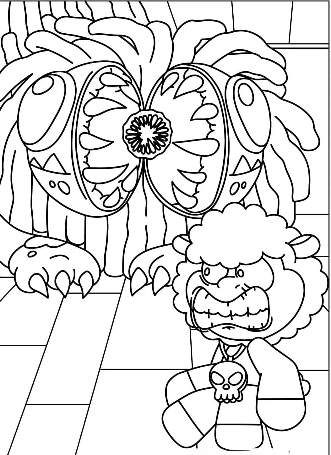 Monster Yarnaby Coloring Game Monster Yarnaby