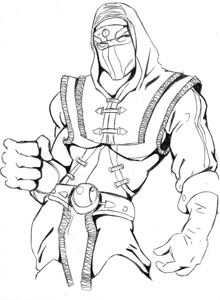 Mortal Kombat Sub-Zero 1 Coloring Game Mortal Kombat Sub-Zero 1