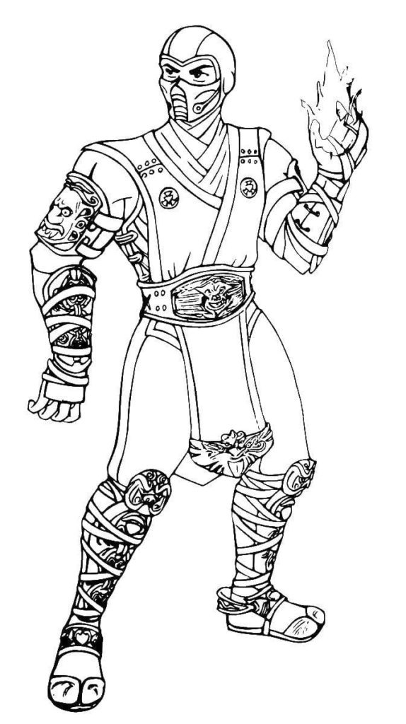 Mortal Kombat Sub-Zero 7 Coloring Game Mortal Kombat Sub-Zero 7