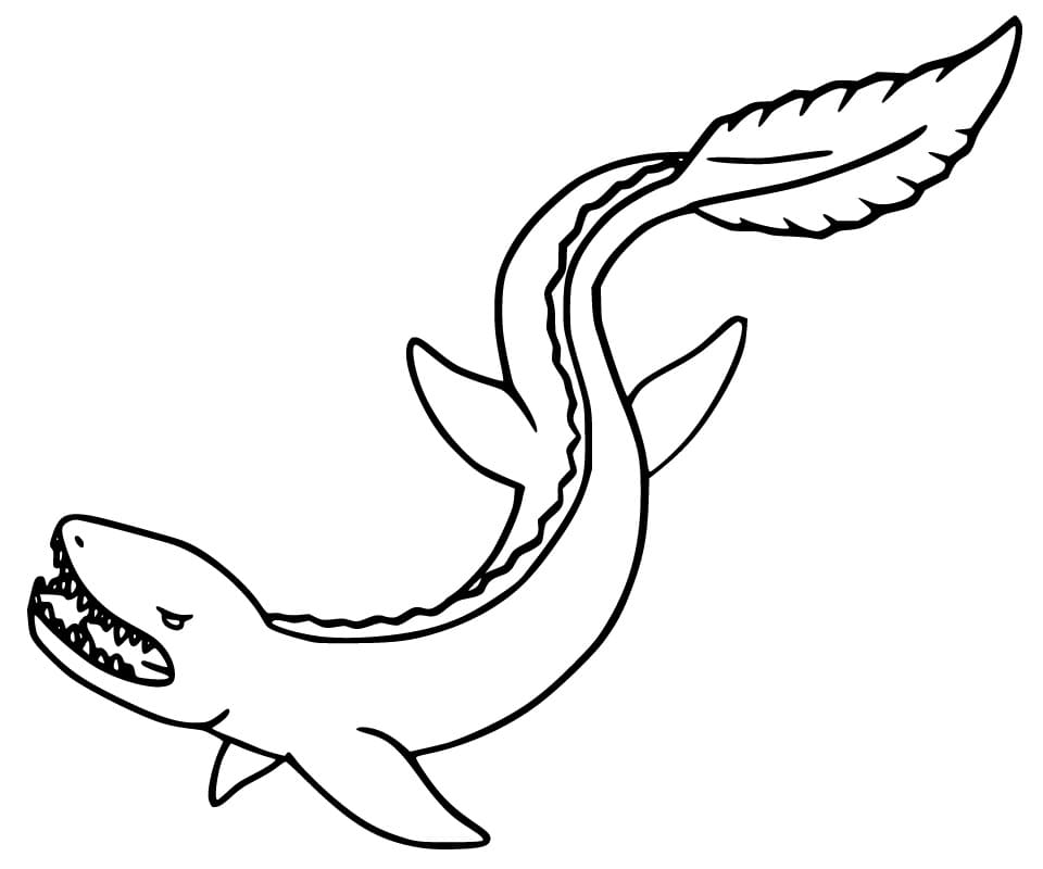 Mosasaurus Printable