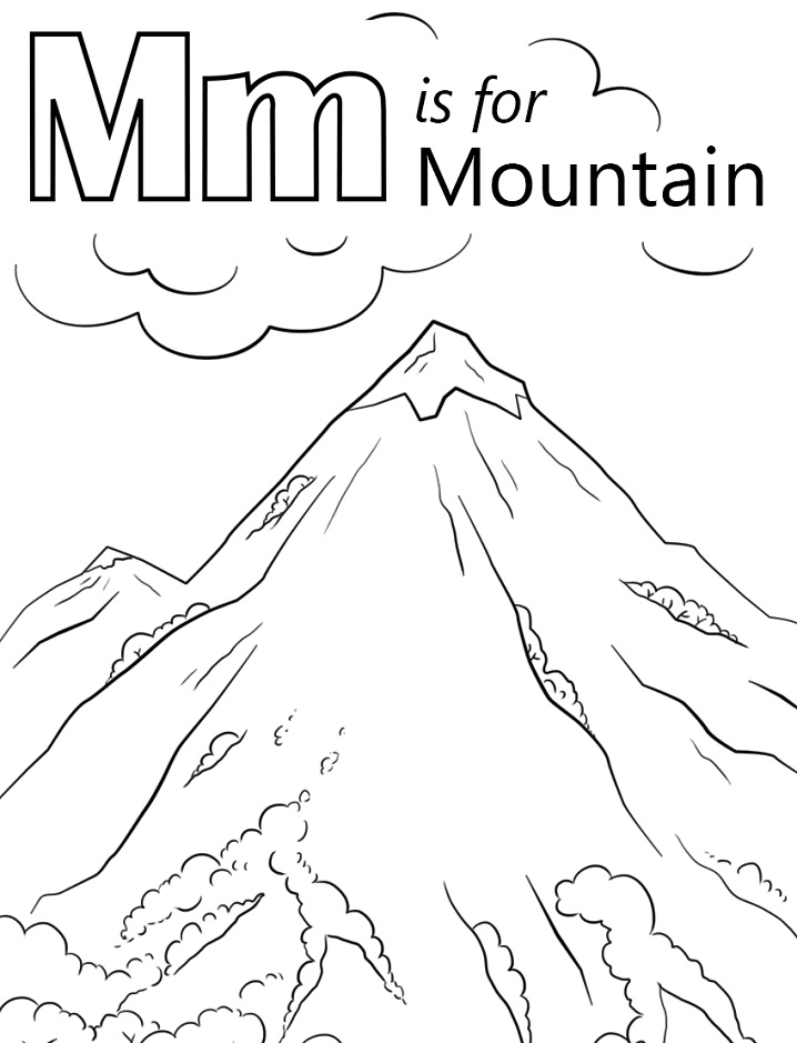 Mountain Letter M