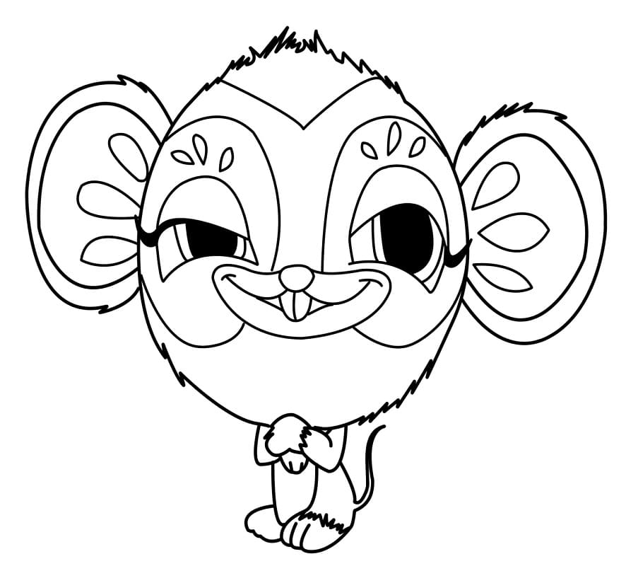 Mouse Zoobles Coloring Game Mouse Zoobles