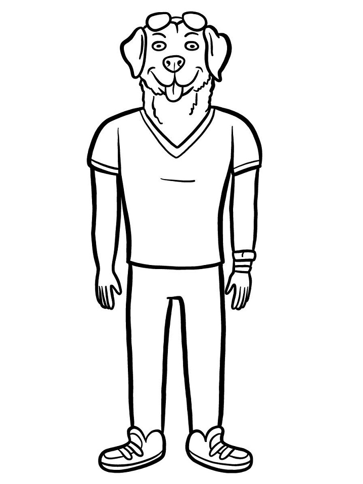 Mr. Peanutbutter from BoJack Horseman