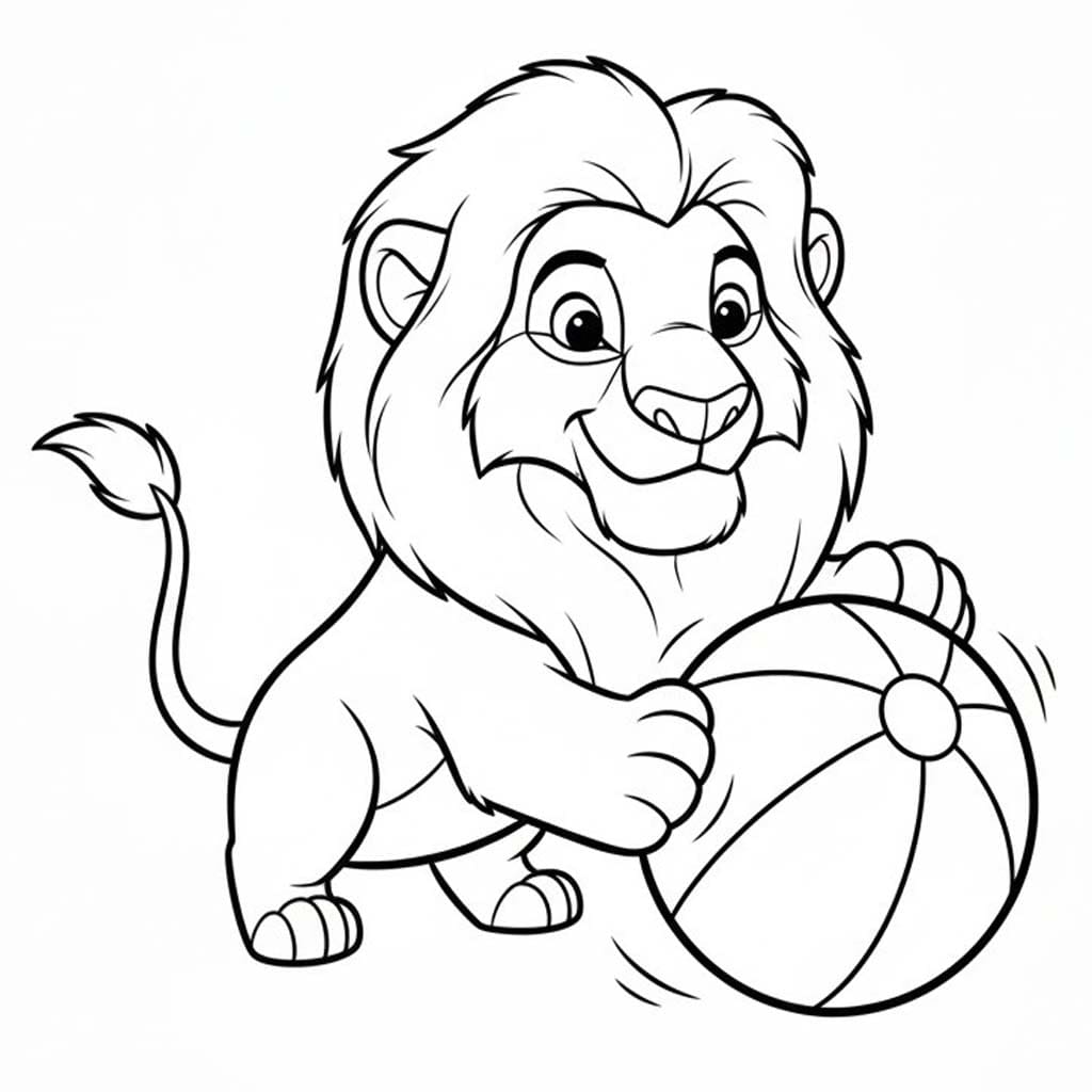 Mufasa playing ball