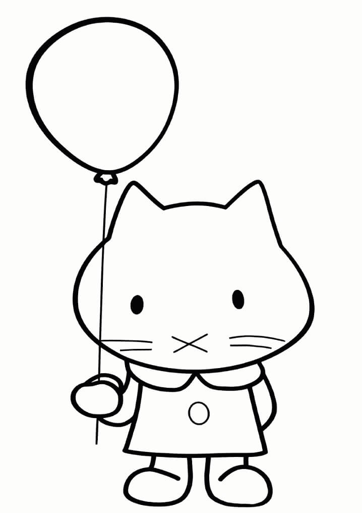 Musti and Balloon Coloring Game Musti and Balloon