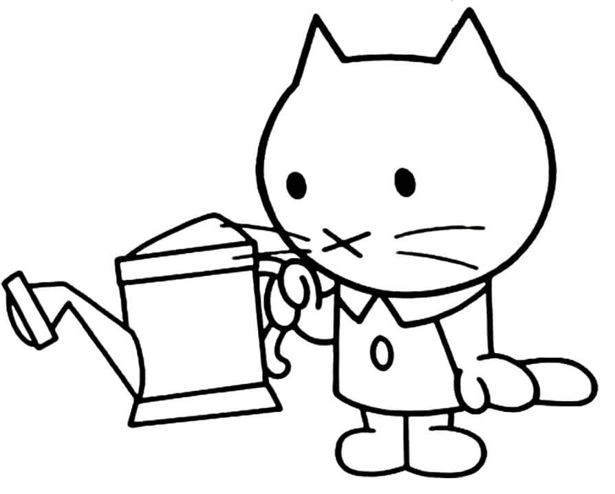 Musti in Garden Coloring Game Musti in Garden