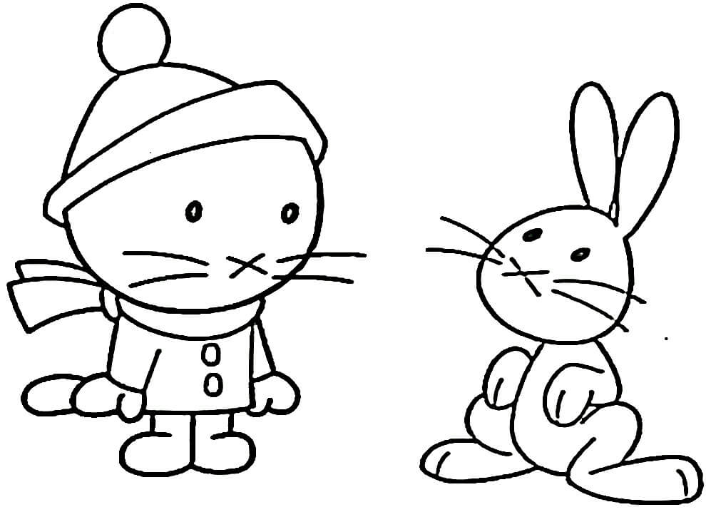 Musti in Winter Coloring Game Musti in Winter