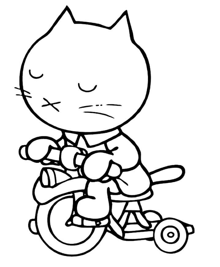 Musti on Tricycle Coloring Game Musti on Tricycle