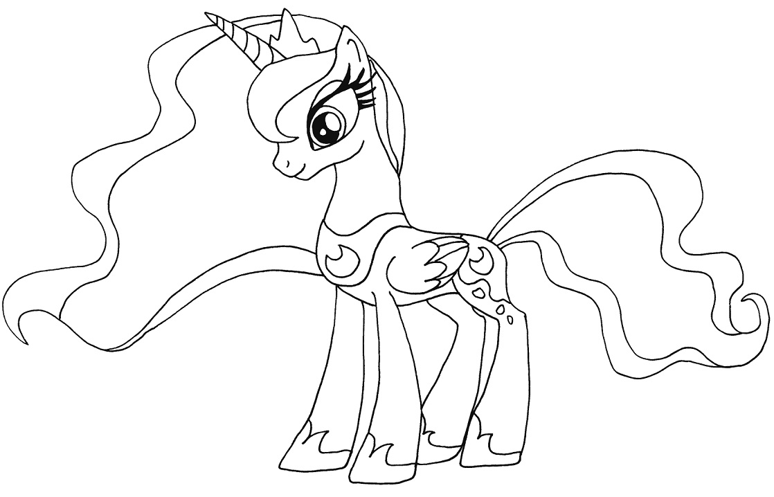 My Little Pony Princess Luna Coloring Game My Little Pony Princess Luna
